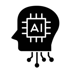 Sticker - Artificial Intelligence Icon