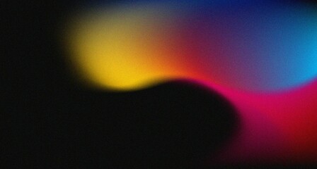 Wall Mural - multi color on black background with empty space for design or text