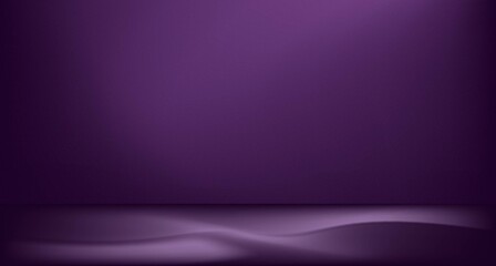Wall Mural - Purple room 3D. Background for display product 
