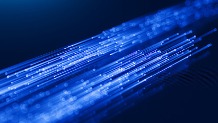 Flow of data. Data technology background, internet communication