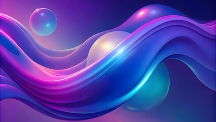 abstract wavy shapes blur gradient background generative Ai