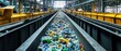 © indyntk - High-tech industrial waste recycling facility robotic systems efficiency in action colorful environment clean and organized sustainable future