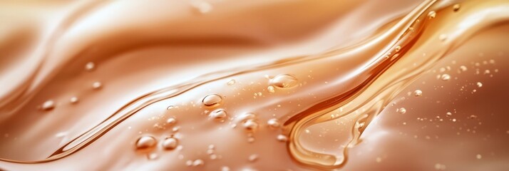 Poster -  A tight shot of a liquid wave, showcasing droplets at its base and underside