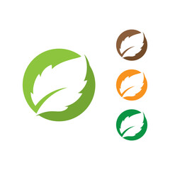 Wall Mural -  green Tree leaf  logo ecology nature element