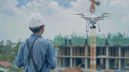 Drone Inspection of Construction Site