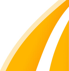 Wall Mural - Orange corner design element