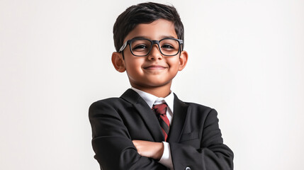 Poster - Indian boy aged 10 dressed as a lawyer