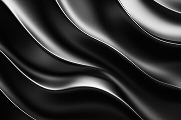 Wavy Black and White Surface