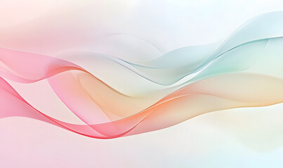 Abstract minimalist multicolor wavy wallpaper