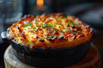 Canvas Print - Golden Brown and Creamy: A Dish of Baked Goodness