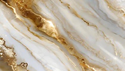 Wall Mural - Radiant Abstract Golden Marble with Cell Texture and Shine for Luxurious Artistic and Decorative Designs