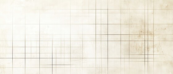 Wall Mural - Background with subtle, soft lines forming a minimal grid pattern on a neutral background like beige or light grey. 