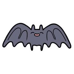 Wall Mural - spooky cartoon bat