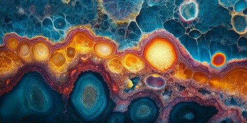 Wall Mural - background with bubbles