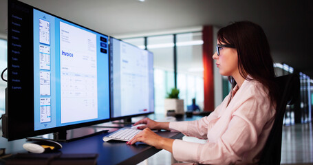 Poster - Digital Electronic Bill And Accountant E Invoice