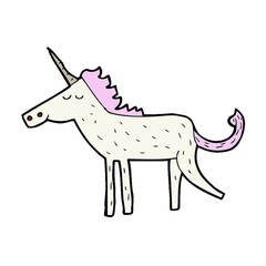 Sticker - cartoon unicorn