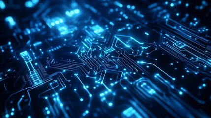 Digital circuit blue light line technology computer system information science