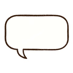 Canvas Print - Speech Bubble Chalk Drawing