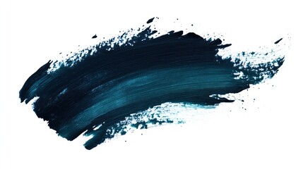Wall Mural - abstract blue paint stroke