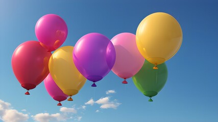 balloons in the sky