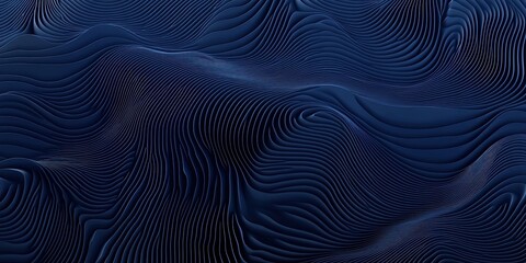 Wall Mural - navy blue abstract wavy background