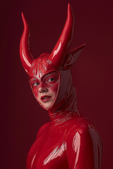 Wall Mural - halloween costume carnival demon devil costume