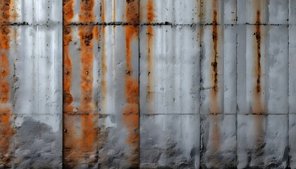 Wall Mural - Rustic Industrial Concrete Wall with Grunge Texture and Vintage Stone Pattern in Daylight