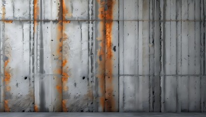 Wall Mural - Rustic Industrial Concrete Wall with Grunge Texture and Vintage Stone Pattern in Daylight