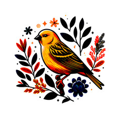 Wall Mural - canary bird