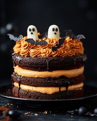 Wall Mural - Halloween ghost cake