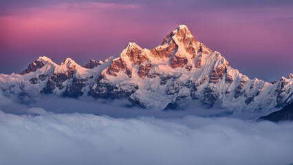 Wall Mural - sunrise over the mountains