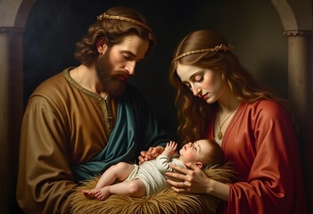 Holy Family Painting