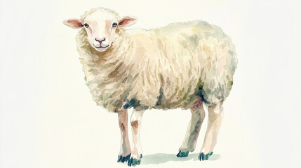 Poster - Watercolor Sheep.