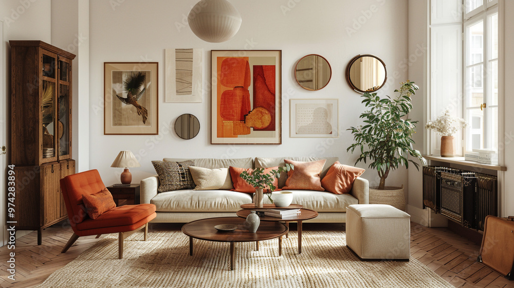 Scandinavian, mid-century, modern home interior designs for bedroom and ...