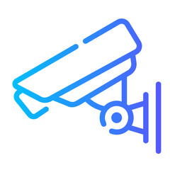 Sticker - cctv Line Gradient Icon