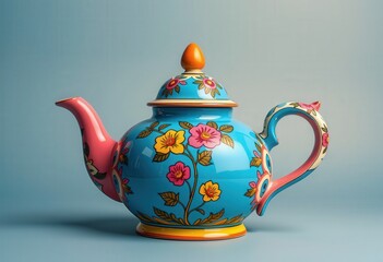 Wall Mural - teapot on the table