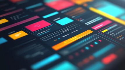 Vibrant Technological Interface: A Glimpse into the Digital Future