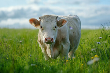 Wall Mural - Charolais cattle