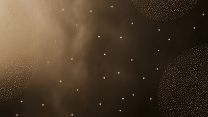 background featuring an artistic golden particles array in warm tones, creating a rich texture and f