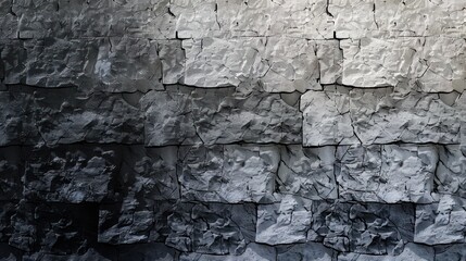 Wall Mural - Stone Wall Texture with Light and Shadow