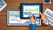© Turan - stock market graph on monitor