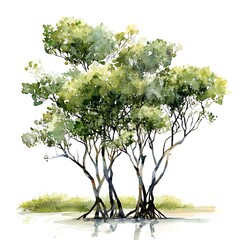 Wall Mural - there are three trees that are standing in the water