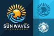 © Creative99d - Sun Wave Logo Icon Vector Design. Creative simple logos designs illustration
