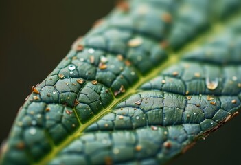 close up of a green leaf