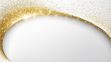 A decorative background featuring gold glitter and a blank space for text or announcements.