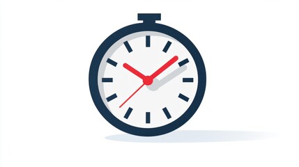 a simple clock icon with a red second hand moving rapidly, representing urgency and fast-paced actio