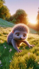 Poster - Igel Baby