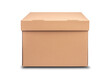 © Denis Rozhnovsky - Cardboard box isolated on a white background.