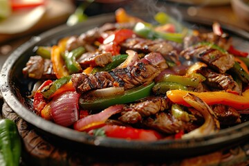 Poster - Delicious Fajitas with Smoky Flavor