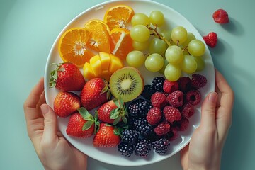 Canvas Print - Fresh Fruit Plate